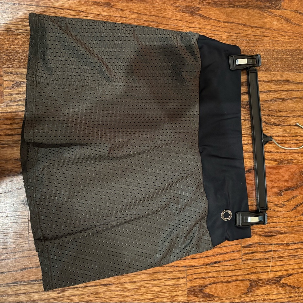 Black and Army Green tennis Skirt and tank